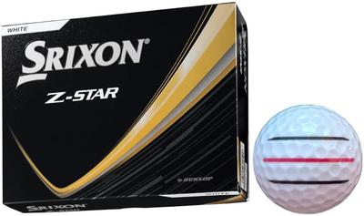 Dunlop Golfball SRIXON 2025 Modell mit Linien 1 [Hapiraki_Golf Line] Z-Star (Z-Star_Weißes Dutzend_3 Zeilen)