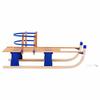 VidaXL Traîneau Pliable Bois Dossier 119 cm Luge Amateurs Neige Sports d'Hiver 91458