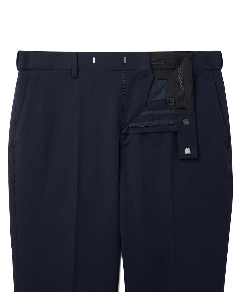 Musinsa Standard Relaxed Tapered Hidden Banding Crop Slacks [Navy]