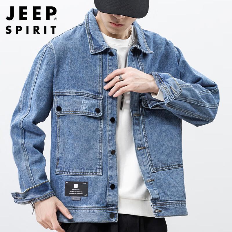 

JEEP SPIRIT Men s American Style Denim Jacket XL
