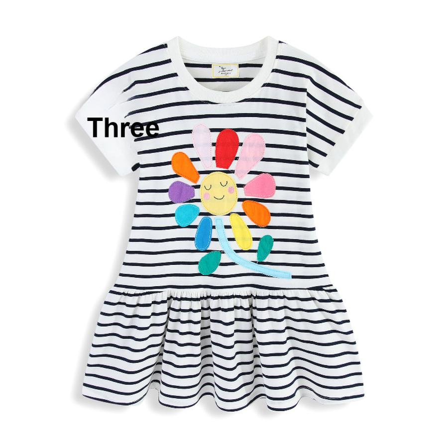 New Spring/Summer Girls  Dress, Short Sleeve Girls  Dress, Girls  Dress, Wind 80-90cm