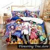 Anime Higurashi When They Cry Ložní souprava 3D Povlak na přikrývku Ložní souprava Povlak na přikrývku Povlak na polštář Přikrývka king Queen Size Chlapci Dospělí