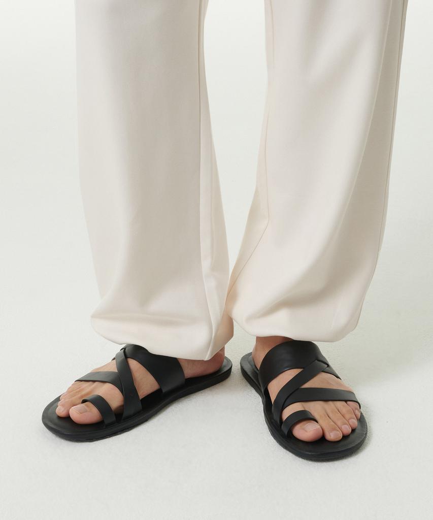Musinsa Standard [Cooltandard] One-Pleat Wide Lounge Sweatpants [Cream]