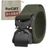 ForCiRT Tactical Work Gacha Golf Durability-Tested Belt, One-Touch Belt, Belt, Belt, Men's (Khaki)