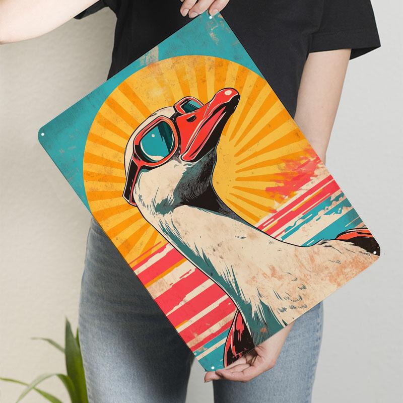 

Vintage Sunset Goose Metal Poster Decor for Room Decoration Custom Metal Signs Tin Plates for Wall Art Decoration Man Cave Retro 20x30cm（7.8x11.8inch）