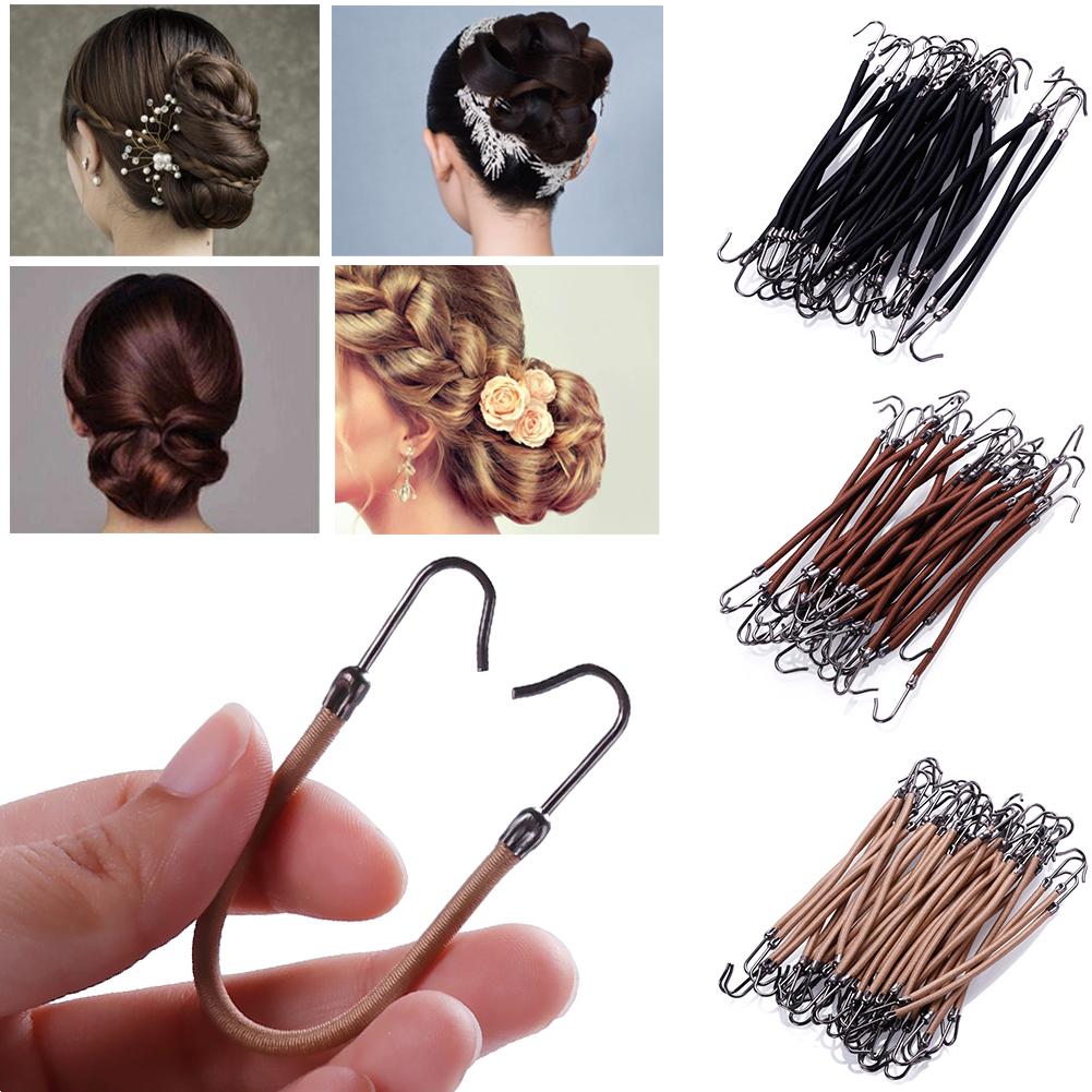 10pcs Women Elastic Hair Bands Gum Hook Ponytail Clip Holder Rubber Braids Hair Styling Tools Hair Accessories Gifts For Women