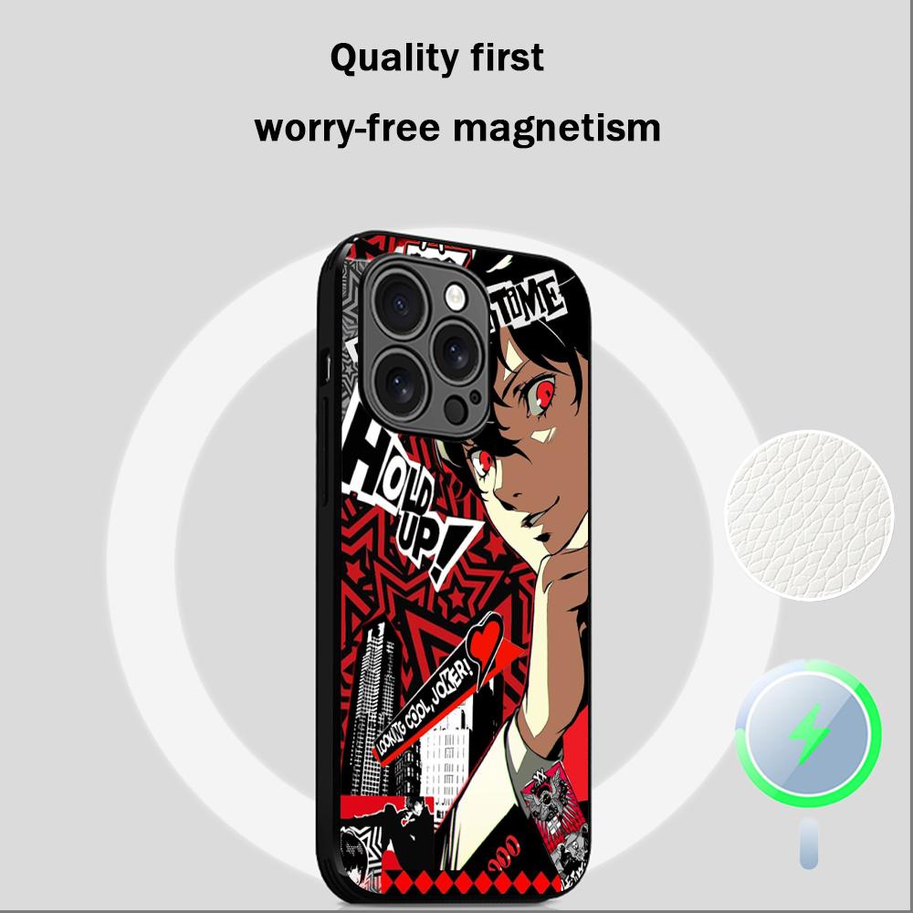 P5 hot game pattern design ins Phone Case For iPhone 17 16 15 14 13 12 Plus Pro Max  High-end Luxury Magsafe Sheepskin