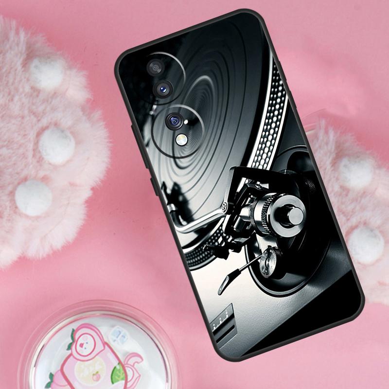 Vinyl DJ Record Art Case For Honor 70 90 50 Lite X9c X8a X8b X9b X9a X8 X9 Honor 200 Lite Magic 5 6 7 Pro Cover
