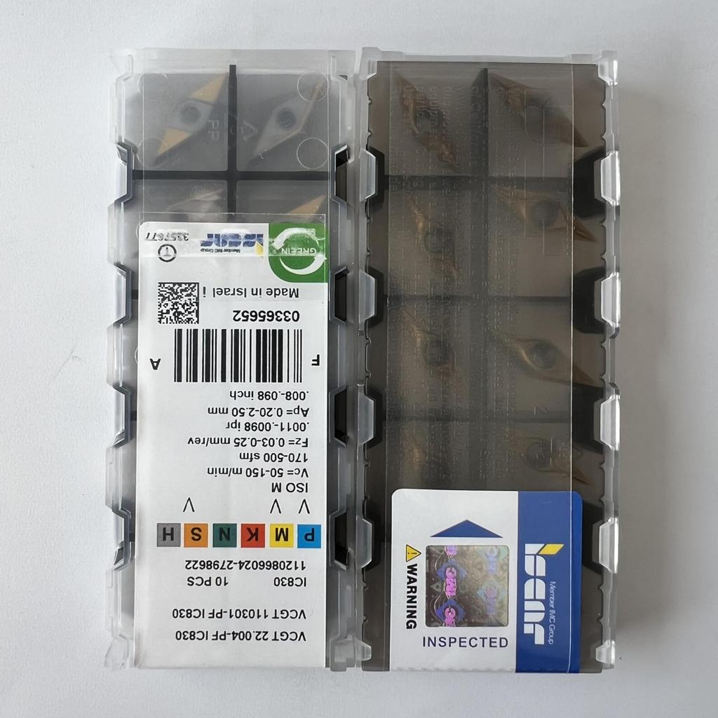 ISCAR / VCGT110301-PF IC830 / Industrial indexable carbide inserts 10 Pcs