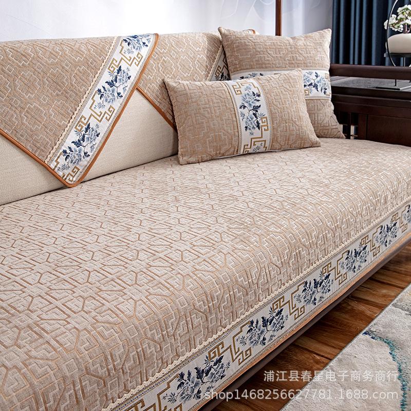 

Китайская универсальная нескользящая синельная диванная подушка для гостиной, подушка для дивана, спинка, подлокотник, полотенце 70*70