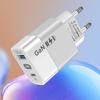 65W GaN USB-C Fast Charger with EU/US/UK Adapter