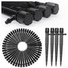 50 Micro-adjustable 360° 8-hole Drippers for Drip Irrigation 0-70 L/h, for 4/7 Mm Ø Hose