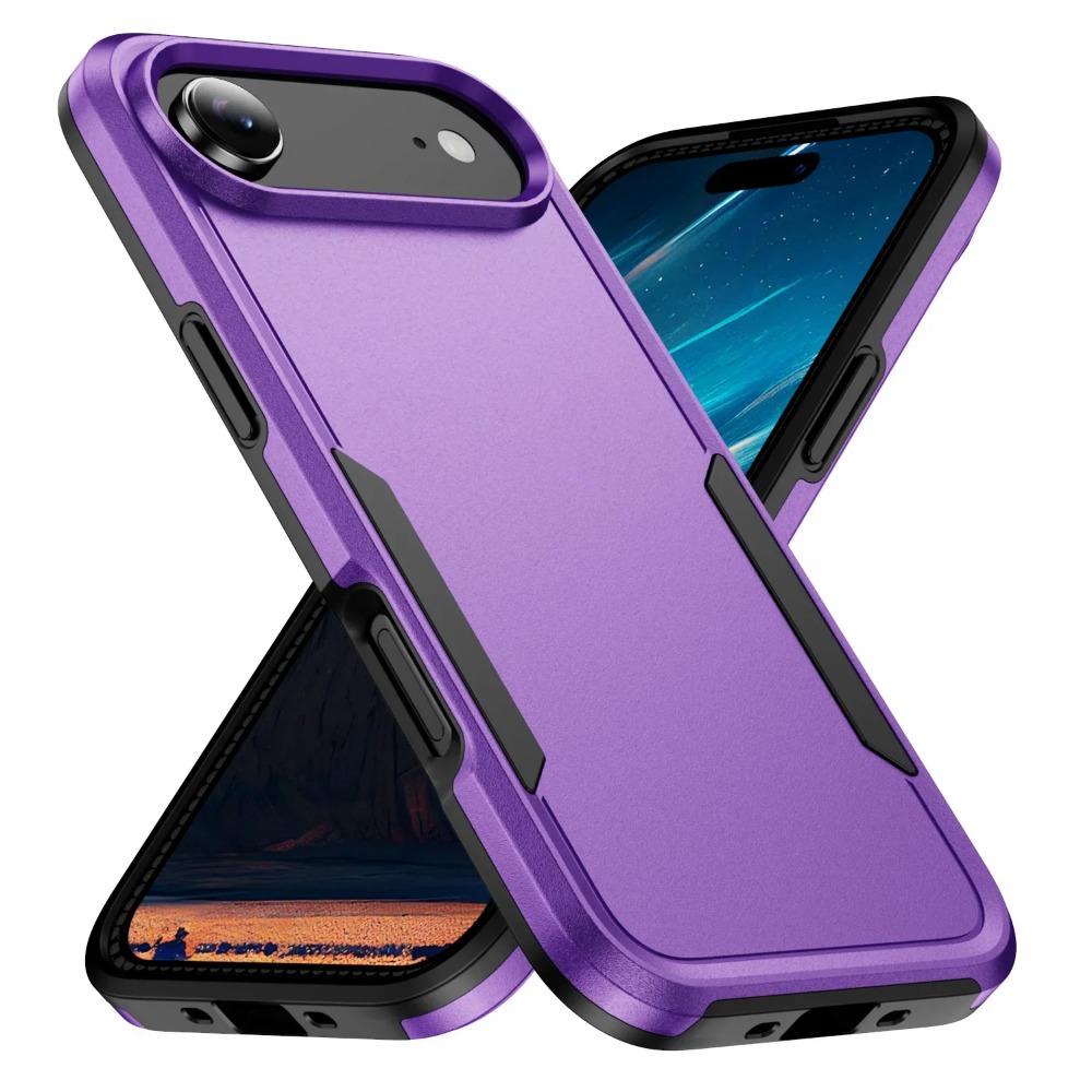 Heavy Duty Military Hybrid Dual Splicing Color Layer Case for IPhone 17 Air 16E 15 14 13 12 11 Pro Max Plus Rugged Armor Shockproof Hard Protect Cover