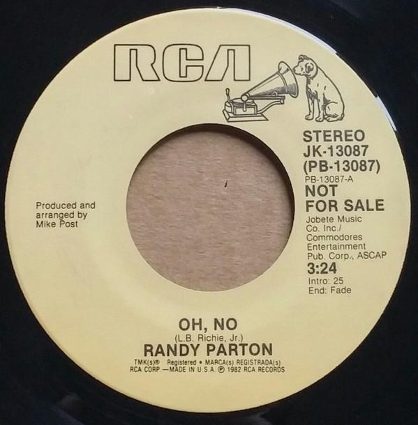 

7inch Record RANDY PARTON - Oh, No JK13087PROMO RCA Victor 1982 US Folk Used