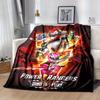 1pc Power Rangers Dino Fury: Cozy Home Decor Blanket, Perfect Gift! Bedroom, Living Room, Travel, Camping, Car, Beach, Office Naps, Ideal Sofa Blanket