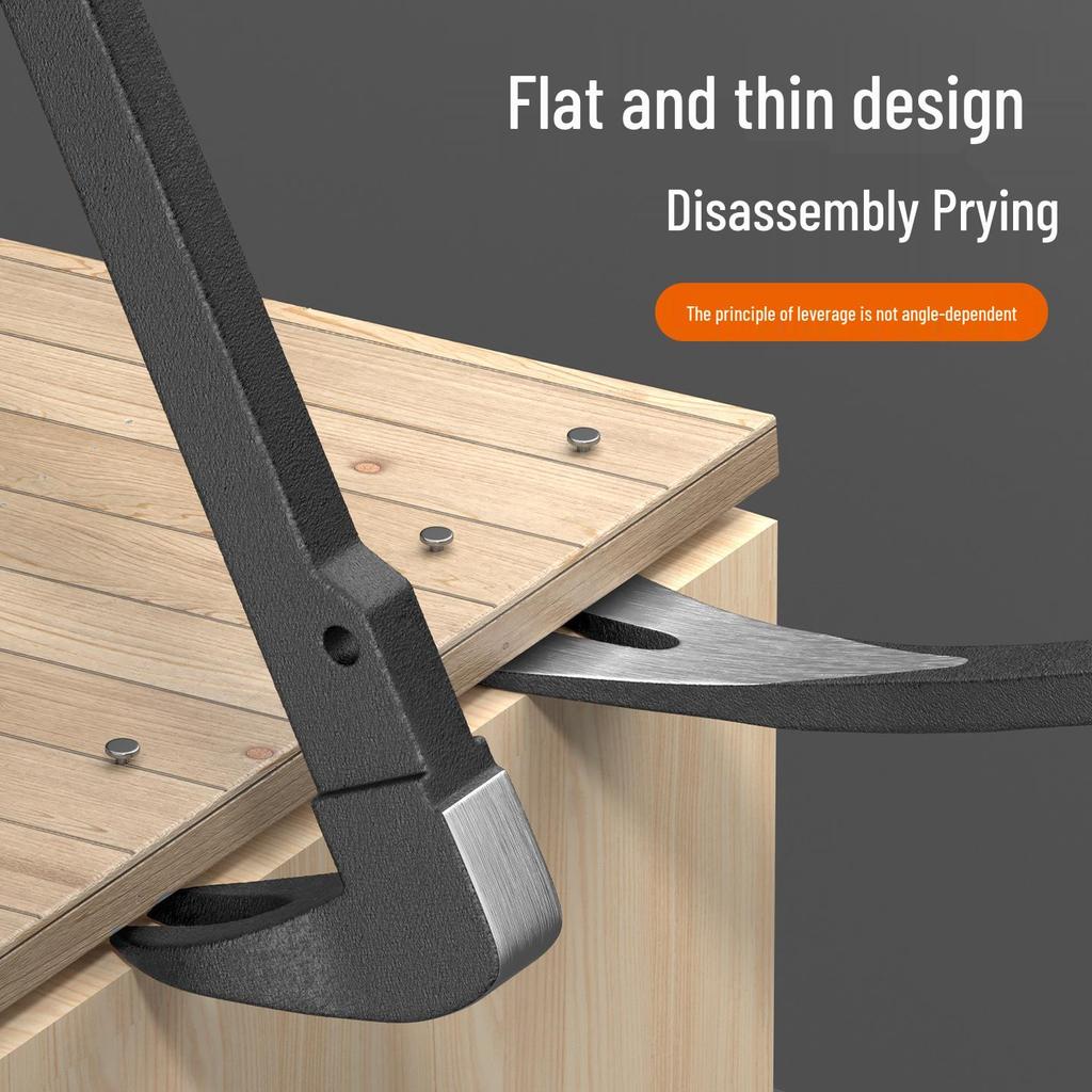 Heavy Duty Double-Headed Pry Bar & Nail Puller for Woodworking & Demolition