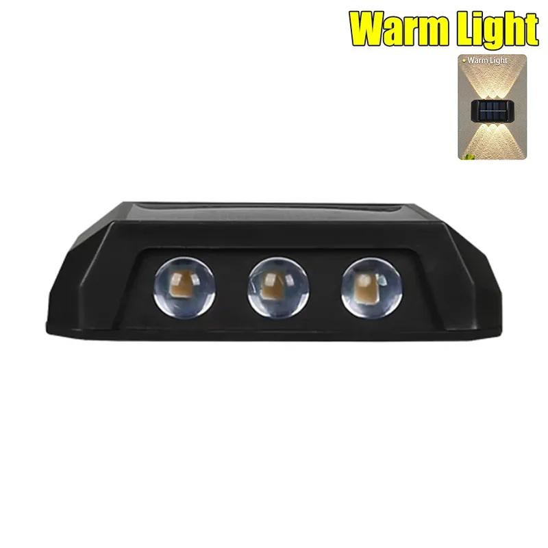 Solar Wall Light IP65 Waterproof LED Safety Light Up Down Lighting Easy Install Outdoor Patio Yard Garden Street Landscape Decor
