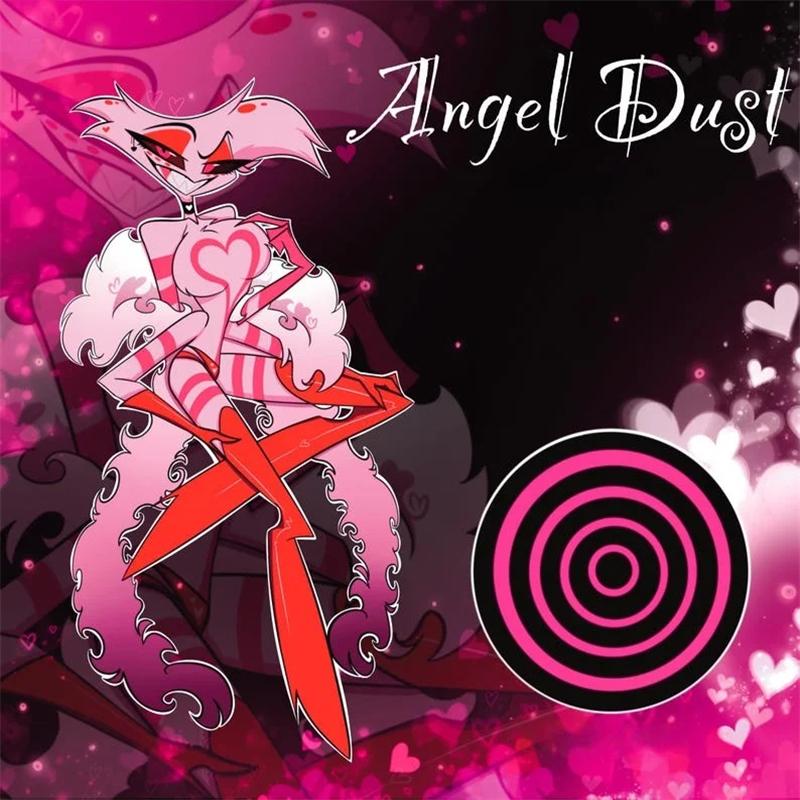 Hazbin Hotel Angel Dust Vaggie Husk Vox Adam Valentino Alastor Custom Acrylic Stand Desktop Ornament Festival Gift