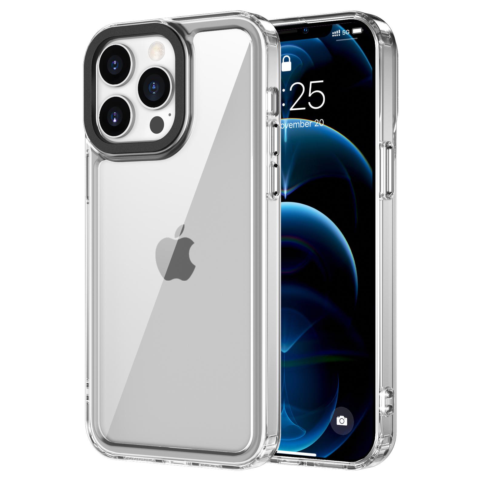 

Чехол для iPhone 12/12 Pro PC+TPU Кристально прозрачная задняя крышка для телефона Transparent
