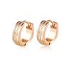 Deelfel Earrings, Women's, Adults, Pink Gold, Titanium Ring Earrings, Simple Design, Hoop Earrings, Hypoallergenic To Metal, 18k Earrings, Binaural