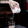 190ml High-end Sheep Fat Jade Porcelain Gaiwan Vintage Thin Tire Three Talents Tea Tureen Tea Maker Cover Bowl Tea Ceremony Gift