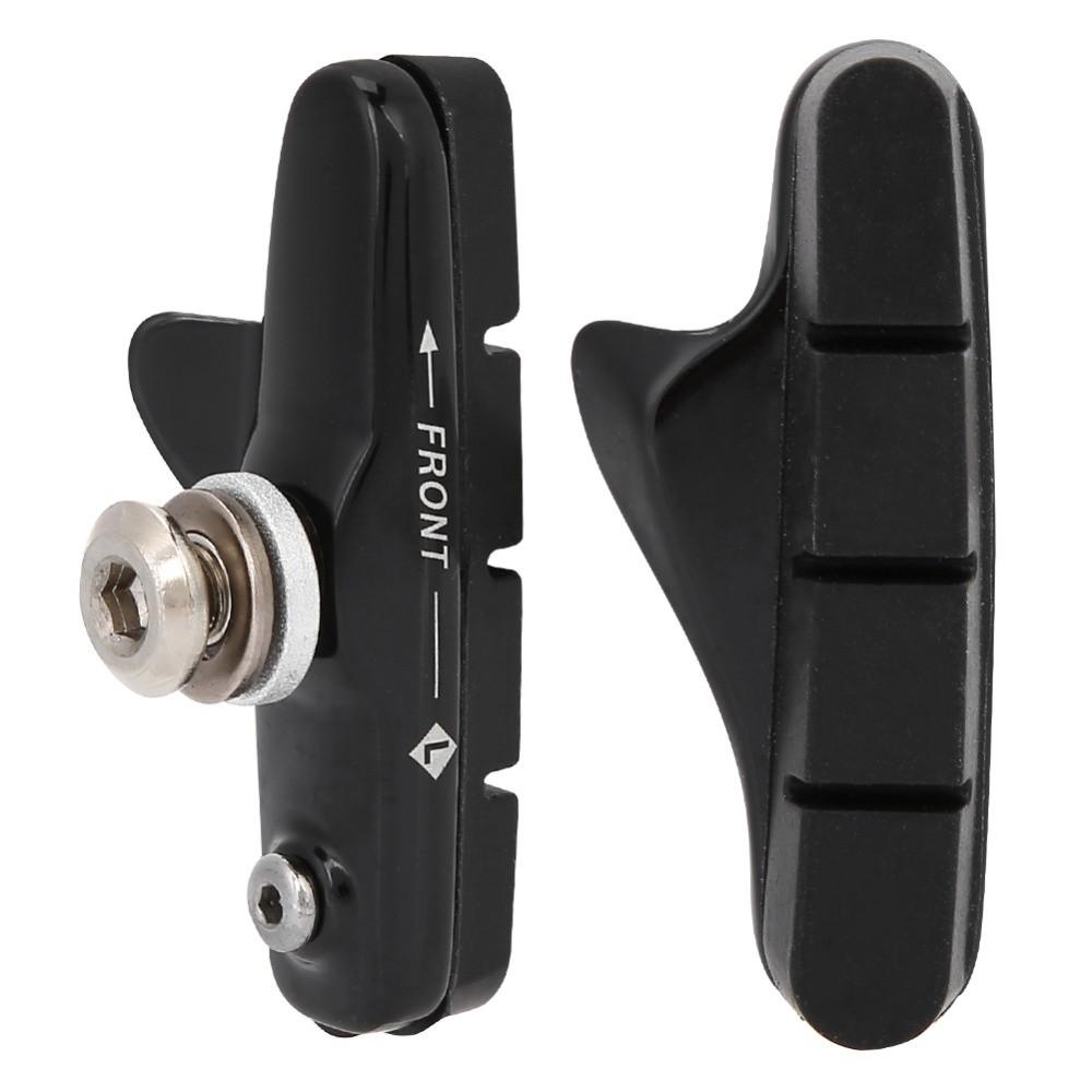 1 Paar Aluminiumlegierung & Gummi Fahrradbremsbeläge Leichtgewicht Rennradbremsbeläge Fahrradzubehör