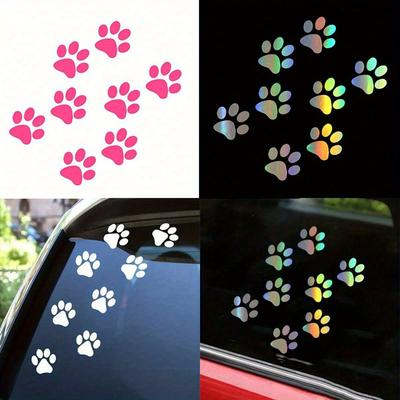 Paw Print Sticker, Car Body Decals, Personalized Scratch Stickers, Footprint Car Stickers