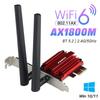 WiFi 6 PCIe WiFi Card AX1800 MT7921 Dual Band 802.11ax BT 5.2 PC Network Adapter