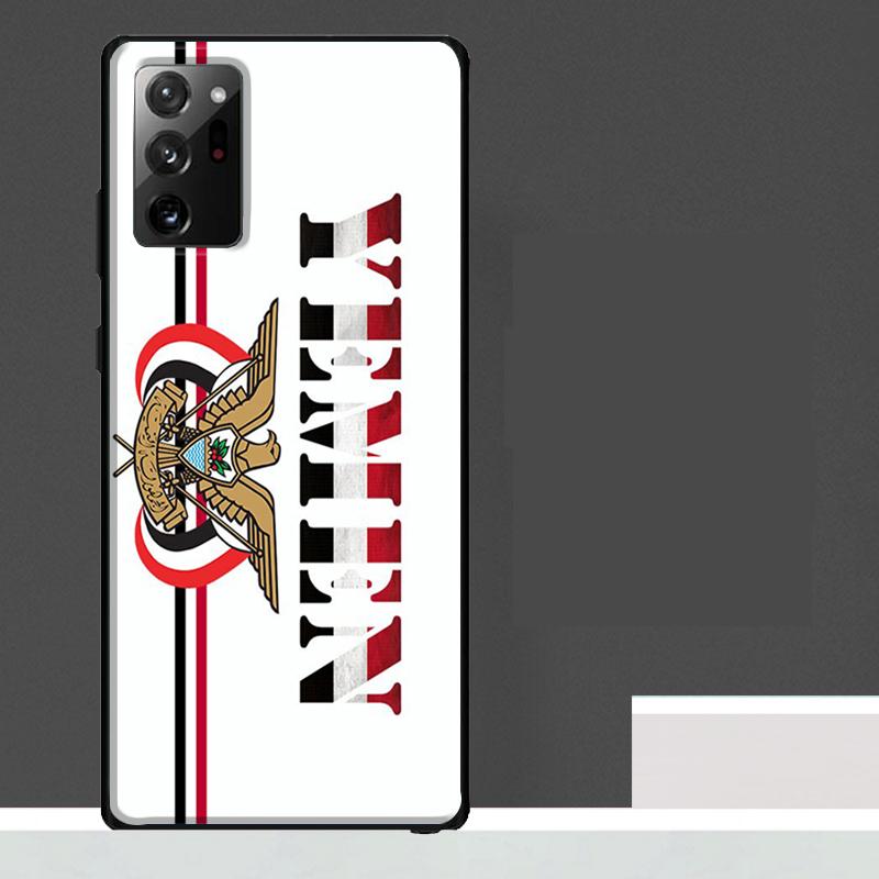 Yemen Coat of Arms Flag Case For Samsung Galaxy S25 S24 S23 Ultra S9 S10 S20 S21 S22 Plus S23 FE S25 FE Phone Cover