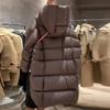 Large White Duck Down Jacket Women's Long 2025 Fashion Extreme Cold Thickened Puffs Warm Loose Coat