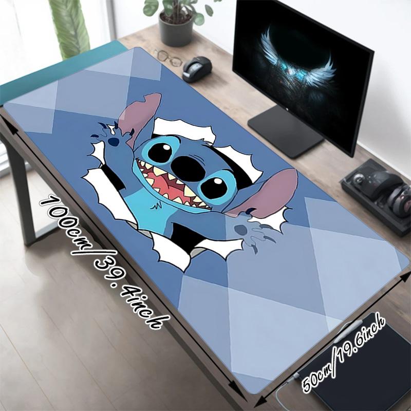 Stitch Break Xl Gaming Mouse Pad Nonslip Rubber Base Stitched Edge Waterproof Desk Mat For Pc Laptop Gamer Office Computer Accessories C92760