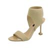 Spring Shoes  Heels Luxury Sandals 2024 Women's Open Toe Med Espadrilles Platform Fashion New Peep High Medium Stiletto Point