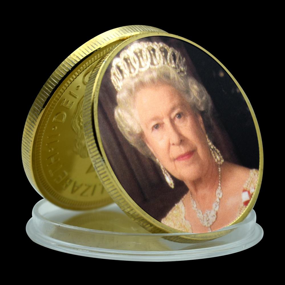 Queen of England, Elizabeth II, Metal Commemorative Coins, 5 Styles, Classic Challenge Coins, Essential Collection for Fans
