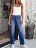 Damen Europäische & Amerikanische Mode Slim-Fit Vielseitige Stretch-Denimhose