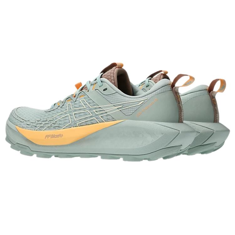 Asics Gel-Trabuco 13 Stylish Minimalist Trendy Aesthetic Shock Absorbing Durable Low-Top Trail Running Shoes Women Sneakers Green 1012B768-301
