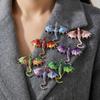 Fantasy Dragon Crystal Wing Dragon Pin Zinc Zinc Zinc Alloy Animal Dragon Brooch  Holiday Party