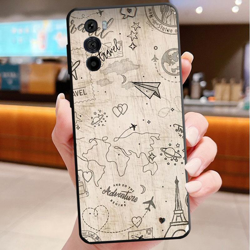 Cute Airplane Phone Case For Motorola Edge 60 50 40 Pro 60 50 40 30 Ultra Neo Fusion Moto G Play G Stylus G Carcasas