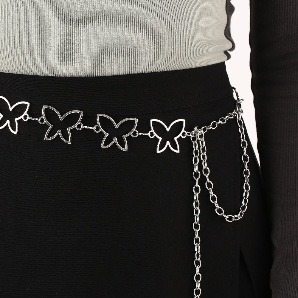 Metal Waist Accessories Y2K Waist Chain Accessories Butterfly Waist Chain  Summer