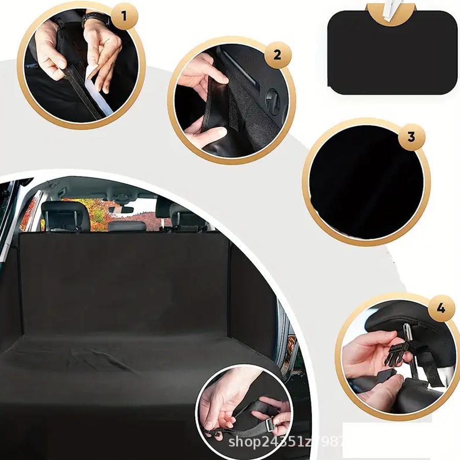 Pet Car Seat Cover: Anti-Dirt Rear Mat for Cats & Dogs - Ideal for Travel