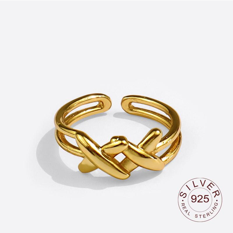 Xiaomi Real 925 Sterling Silver Rings for Women Open Vintage Wedding Trendy Jewelry Large Adjustable Antique Rings Anillos