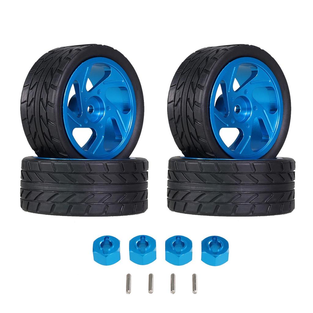 1/14 Scale RC Car Metal Wheel Hub & Tire Combiner Upgrade Parts