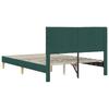 Dark Grey Fabric Upholstered Bed Frame with Headboard