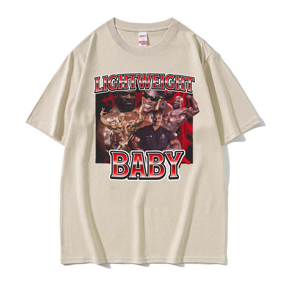 Funny Meme Ronnie Coleman Vintage Gym Graphic Tee Shirt Men Women Fashion Summer Tshirts Oversized Casual 100 Cotton T Shirts