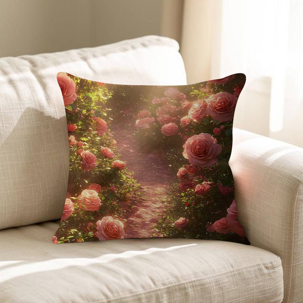 Vintage Blumen Kunst Blume Kissen Geschenk Heim Büro Dekoration Kissen Schlafzimmer Sofa Auto Kissenbezug Kissenhülle