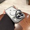 Transparent for Magsafe Lanyard Bracket Case for iPhone 17 16 15 14 Pro Max 12 13 11 Magnetic Hand Wrist Strap Stand Clear Cover