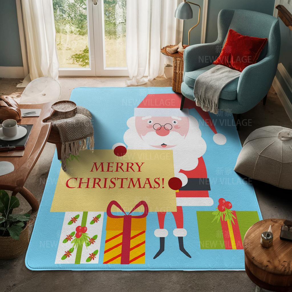 Koberec ke vchodu do domu Rohožka ke dveřím do domu Obývací pokoj Vana Koupelna Protiskluzové koberce s absorpcí vody vana Veselé Vánoce zima