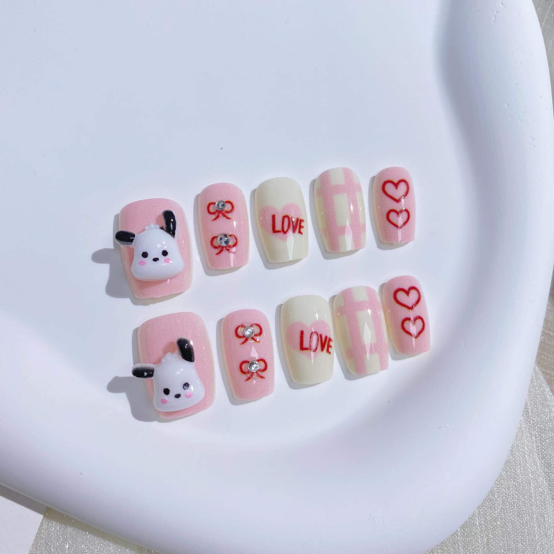 

Крем Пача Мультяшная Собака Нейл-арт – Ручная работа, 3D наклейки для ногтей из смолы, Готовые, Мягкие и Милые, Набор из 10 штук.