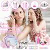 22 pezzi set di trucco per bambini cosmetici lavabili principessa corona collana anello orecchini trucco giocattoli per