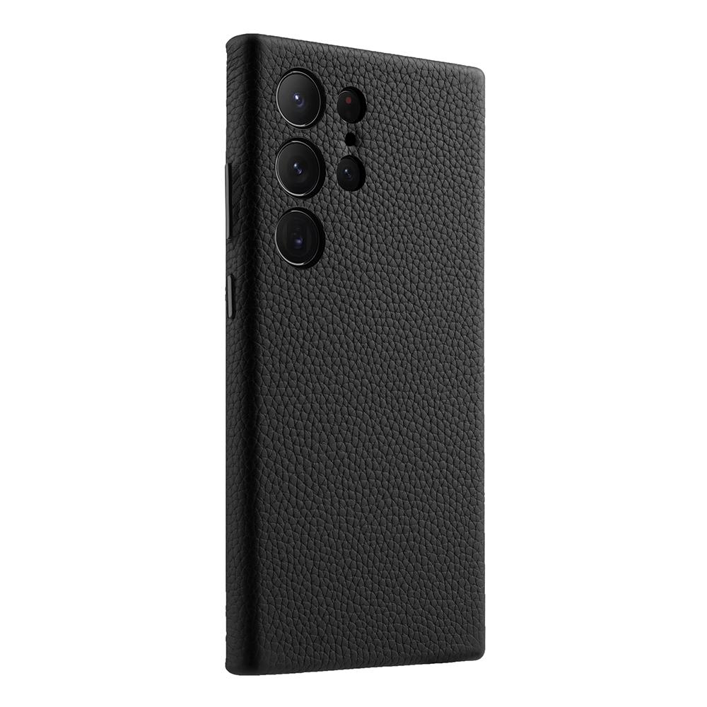 MELKCO Чехол для Samsung Galaxy S24 Ultra Натуральная коровья кожа+ПК Чехол для телефона