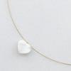 TASAKI Omega Chain Heart Necklace Mabe Pearl K18 yellow gold/Pearl 2.6g Women Used